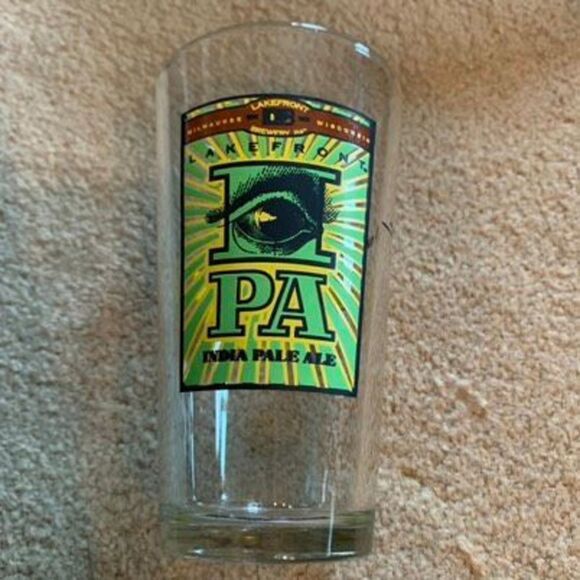 Lakefront Brewery IPA India Pale Ale Pint Beer Glass - Picture 3 of 9